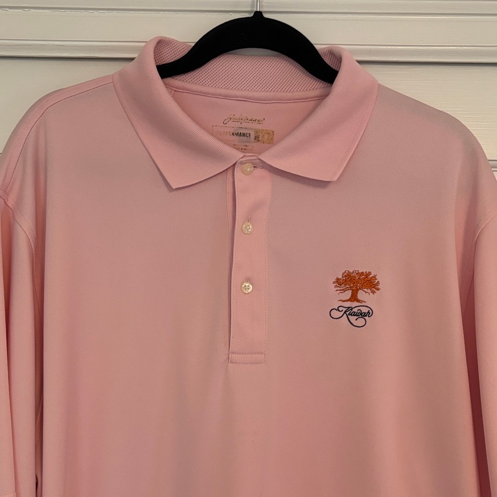 Kiawah Pink Polo Shirt, Men’s XL